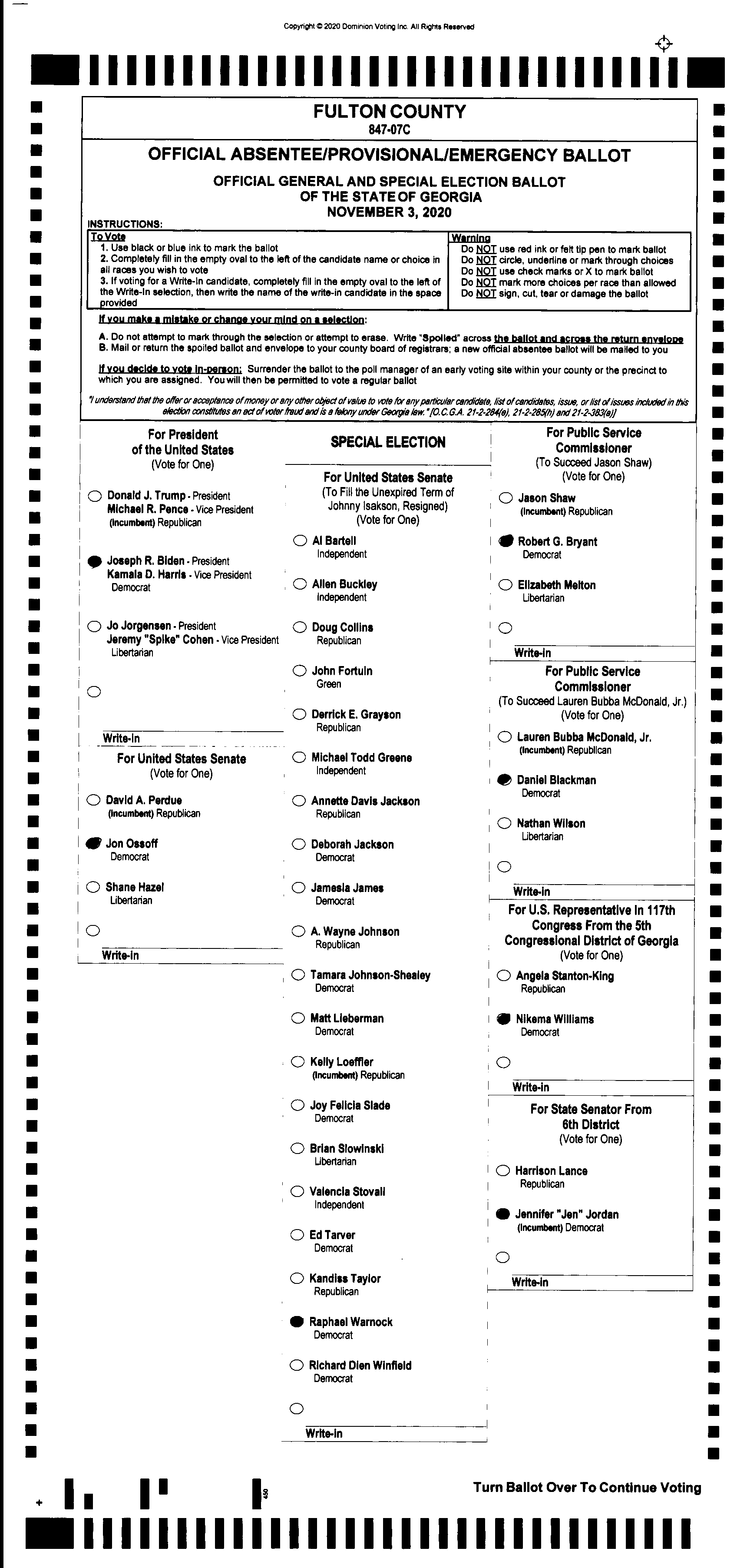 Doubled Ballot